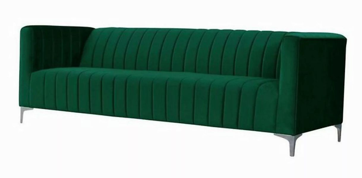 Xlmoebel Sofa Dreisitzer Italienisches Sofa in Grün Stoff für das Wohnzimme günstig online kaufen