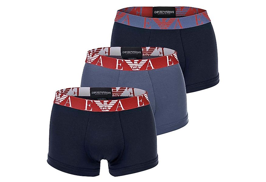 Emporio Armani Boxer Herren Boxershort 3er Pack Baumwolle BOLD MONOGRAM (Pa günstig online kaufen