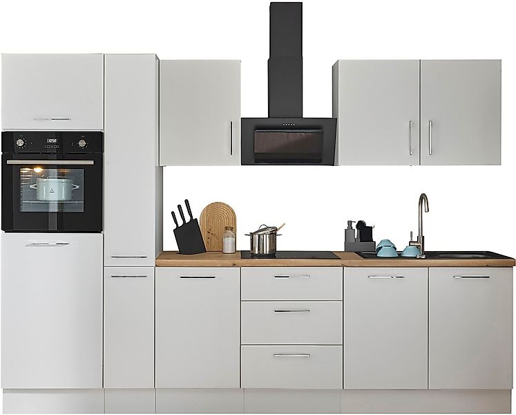 BASIC by Balculina Küchenzeile »Turin«, Breite 300 cm, wahlweise mit E-Gerä günstig online kaufen