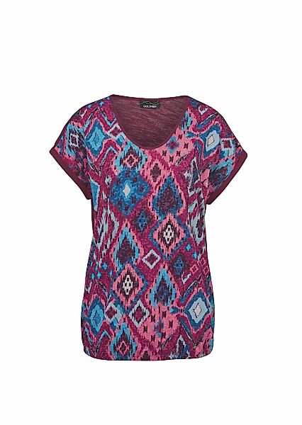 GOLDNER Kurzarmshirt "Shirt aus Effektgarn" günstig online kaufen