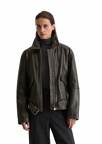 Marc OPolo Lederjacke "aus softem Lammleder in Vintage-Optik", ohne Kapuze günstig online kaufen