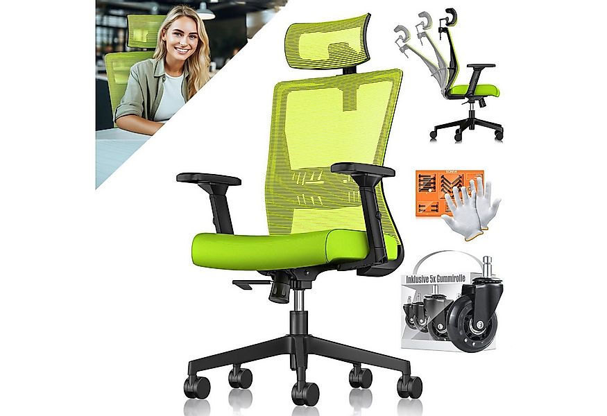 KESSER Schreibtischstuhl, mit verstellbaren Armlehnen Drehstuhl Schreibtisc günstig online kaufen