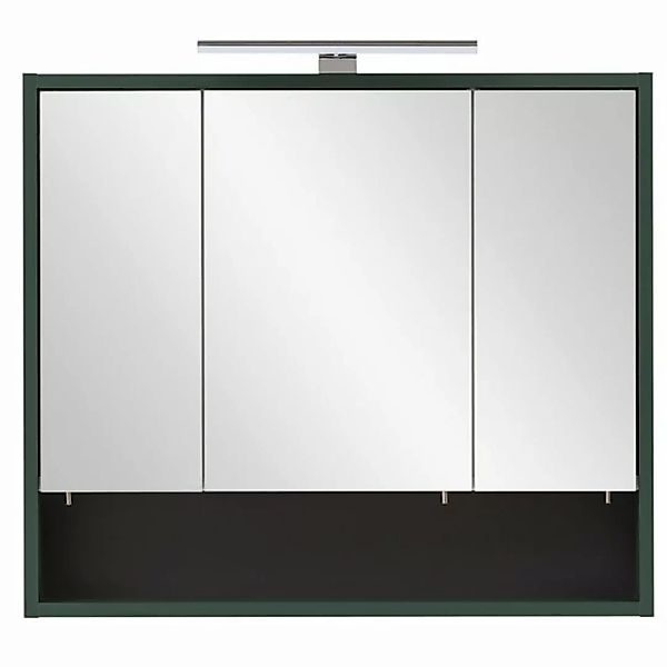 Badezimmer Spiegelschrank inkl. Beleuchtung KELLA-80 in waldgrün, B/H/T: ca günstig online kaufen