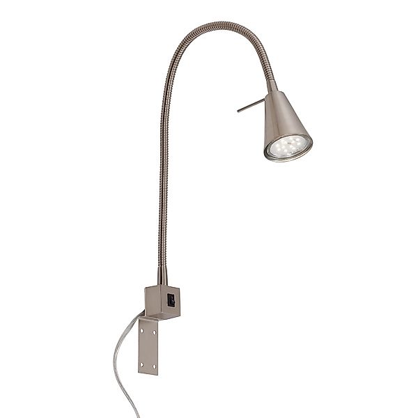 Briloner LED Bettleuchte Tusa Schwenkbar Warmweiß 45 x 20,5 cm Matt-Nickel günstig online kaufen