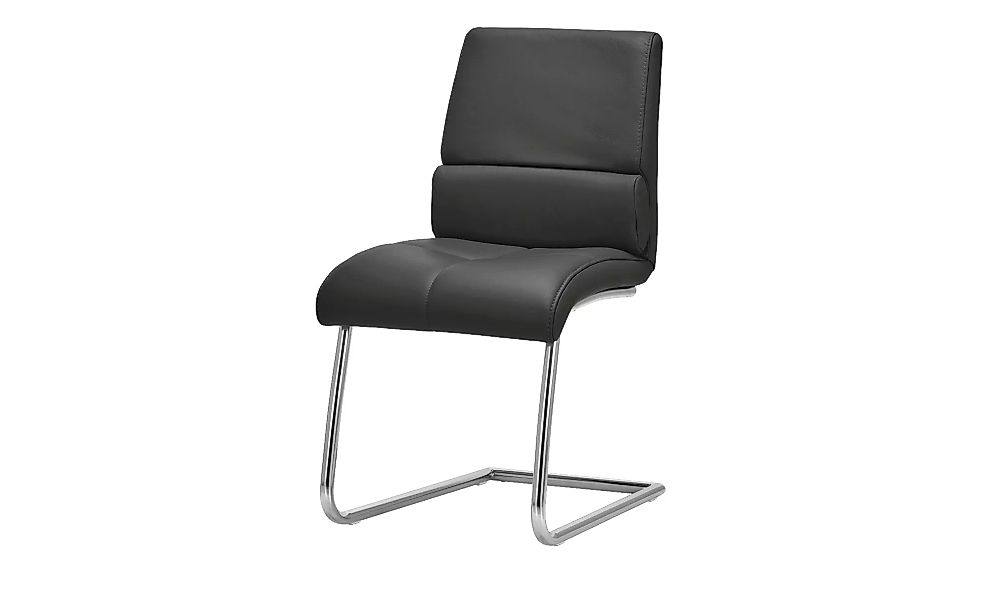 JOOP! Leder-Schwingstuhl  Loft - schwarz - 49 cm - 90 cm - 63 cm - Stühle > günstig online kaufen