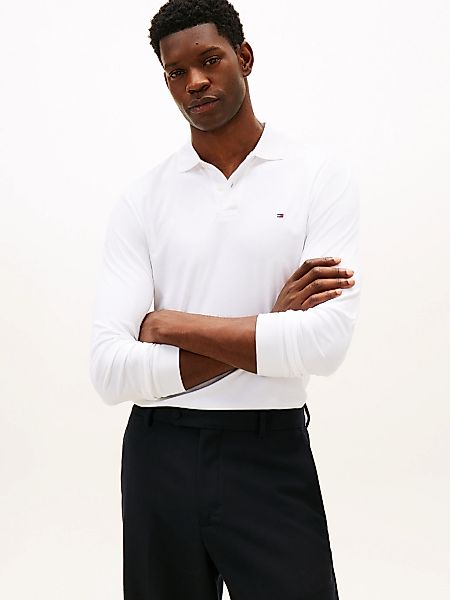 Tommy Hilfiger Langarm-Poloshirt "L/S LIQUID COTTON REG POLO mit Jersey und günstig online kaufen