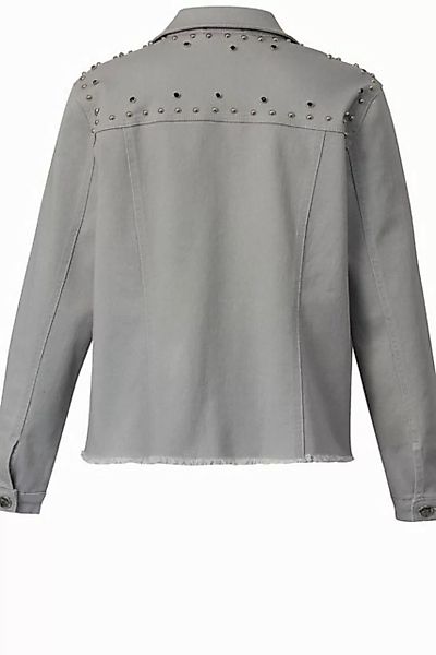 Angel of Style Sommerjacke Jeansjacke Ziernieten Hemdkragen Langarm günstig online kaufen