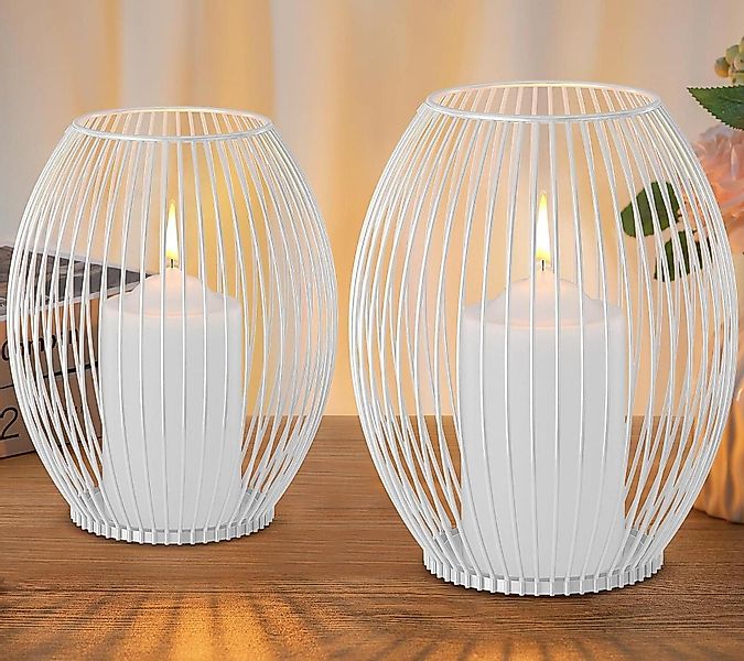 LuxusKollektion Kerzenständer Kerzenständer 2er Set Metall günstig online kaufen