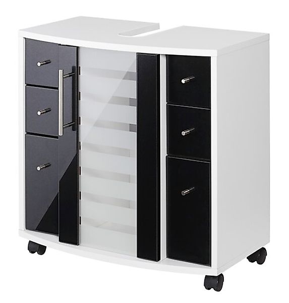 welltime Waschbeckenunterschrank »Jaca«, Breite 60 cm, mit hochglänzenden F günstig online kaufen