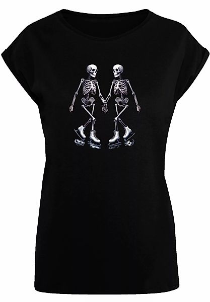 F4NT4STIC T-Shirt "Skelettpaar Eislaufen Valentinstagsgeschenk", Premium Qu günstig online kaufen