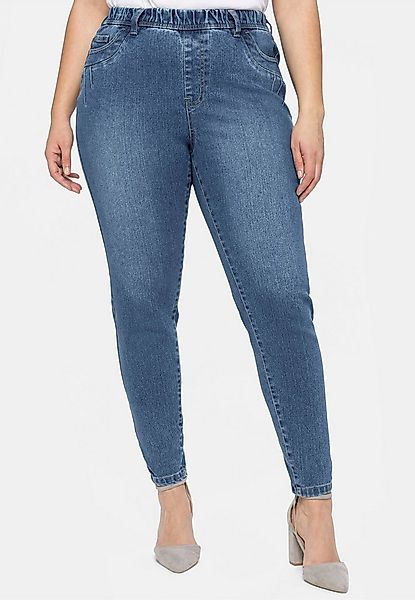 Sheego Bequeme Jeans Jeggings . mit Gummibund und Gürtelschlaufen günstig online kaufen