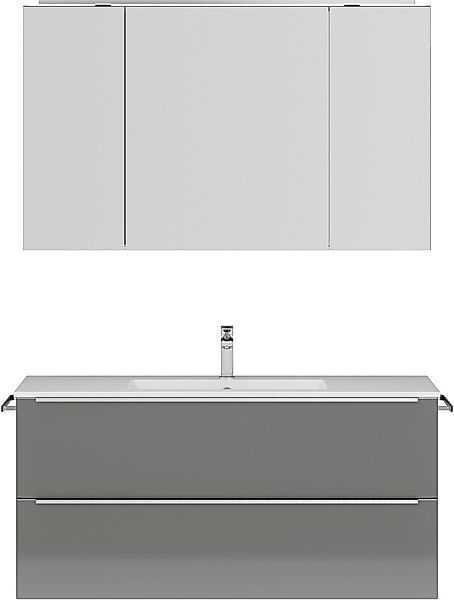 nobilia® Badmöbel-Set »Levere« vormontiert, mit Soft-Close, 2 Stk. tlg. ink günstig online kaufen