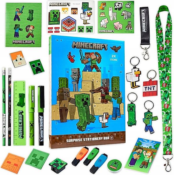 Festivalartikel Adventskalender Minecraft Adventskalender – 24 Überraschung günstig online kaufen