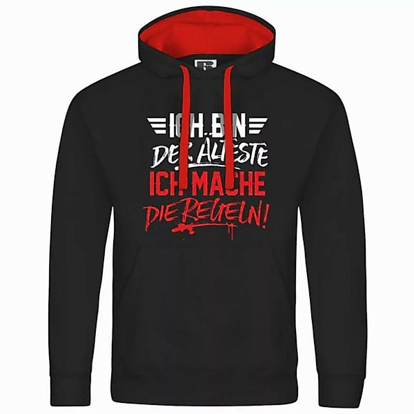 deinshirt Kapuzenpullover Herren Kapuzenpullover Ich bin der Älteste ich ma günstig online kaufen