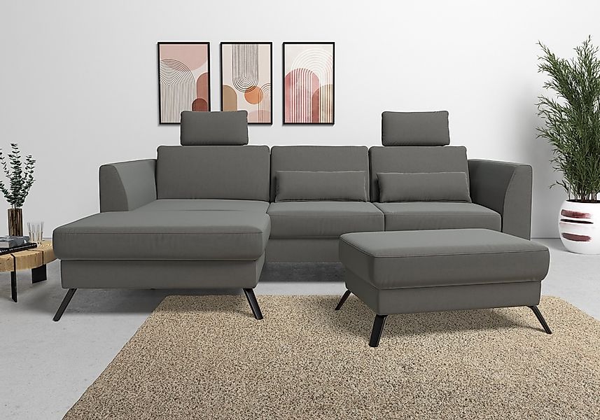 sit&more Ecksofa "Olsen L-Form", inklusive Sitztiefenverstellung, wahlweise günstig online kaufen