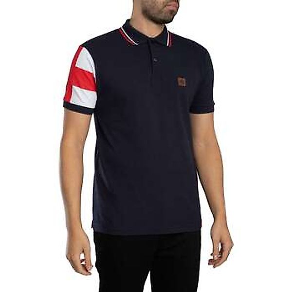 Trojan  Poloshirt Piqué-Poloshirt mit Flaggenärmeln günstig online kaufen