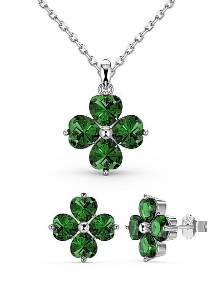 BRELLATO Ohrring und Ketten Set Vierblättriges günstig online kaufen