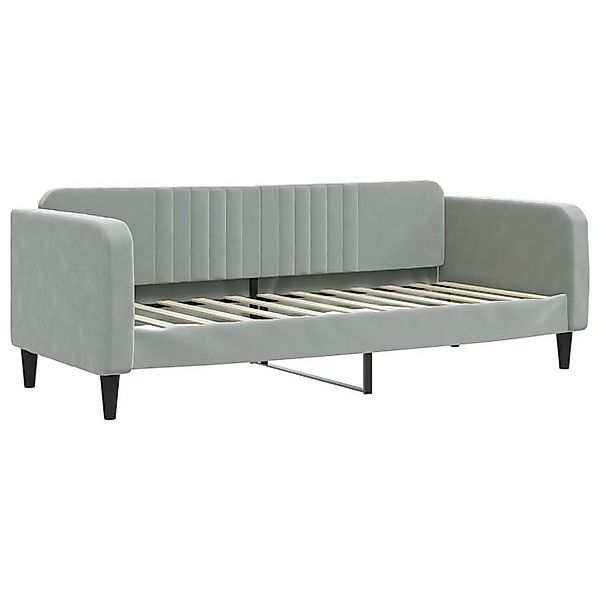 vidaXL Bettgestell, Tagesbett Hellgrau 80x200 cm Samt günstig online kaufen