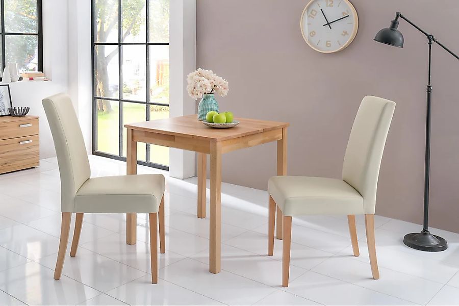 Home affaire 4-Fußstuhl »Lea«, (Set), 2 St., Kunstleder günstig online kaufen