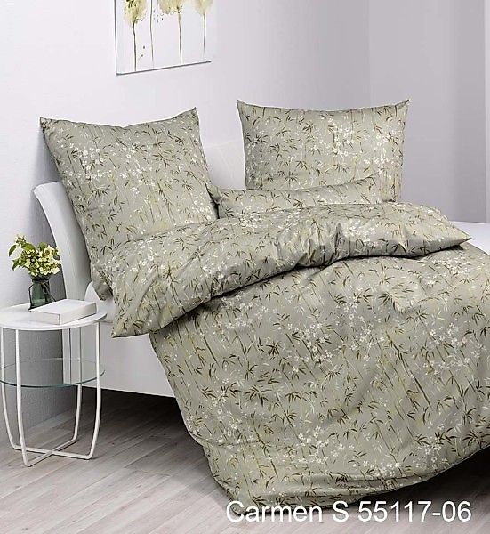 Janine Janine Interlock-Jersey Bettwäsche CARMEN S 55117 olivgrün Größe:  4 günstig online kaufen