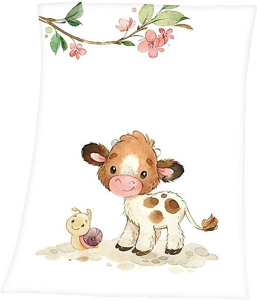 Babydecke Süsses Kälbchen, Baby Best, liebevolles Motiv günstig online kaufen