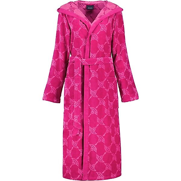 JOOP! Damen Bademantel Cornflower - Kapuze 1646 - Farbe: Cassis - 22 - S günstig online kaufen
