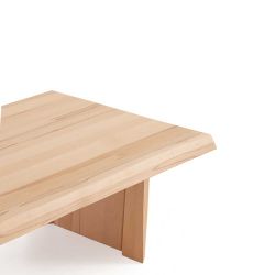 Wohnzimmertisch aus Kernbuche Massivholz Wangen-Gestell günstig online kaufen