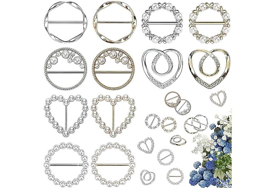 Refttenw Anstecknadel Damen Metall T Shirt Clip,Schal Ring Clip,kleider cli günstig online kaufen