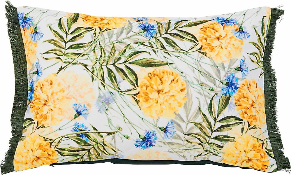 done. Dekokissen "Fringe Corn Flowers" bedruckt, Reißverschluss, Kissenhüle günstig online kaufen