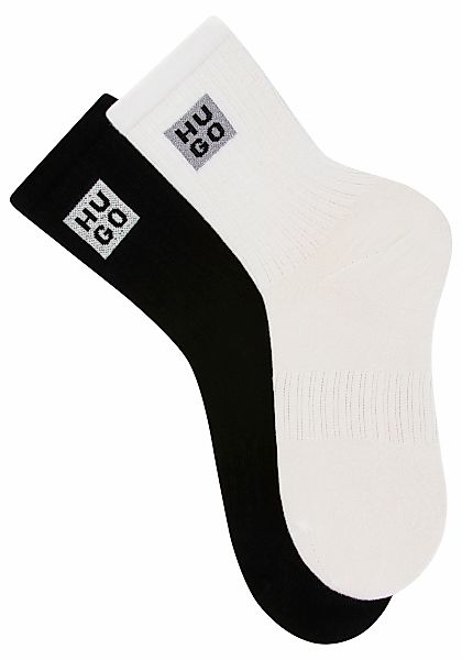 HUGO Underwear Socken "2P QS RIB GIFT CC", (Packung, 2 Paar), mit Logoschri günstig online kaufen