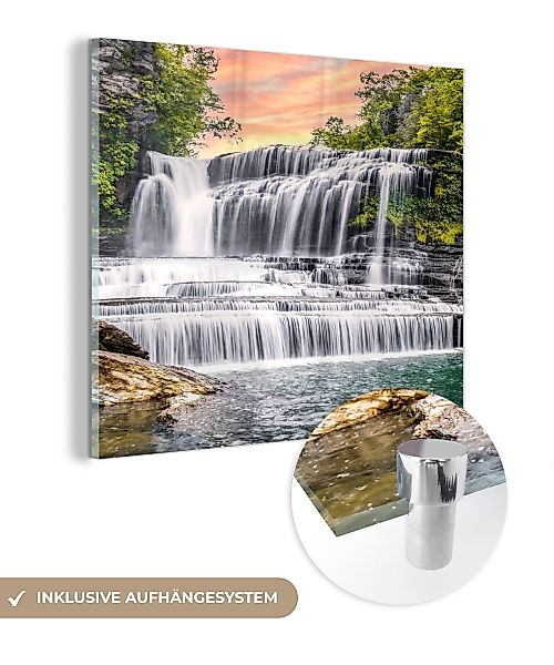 MuchoWow Acrylglasbild Wasserfall - Wasser - günstig online kaufen