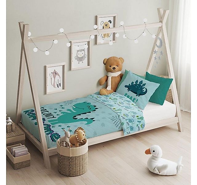 texpot Bettwäsche Kinderbettwäsche Dino bedruckt Garnitur, Baumwolle, 2 tei günstig online kaufen