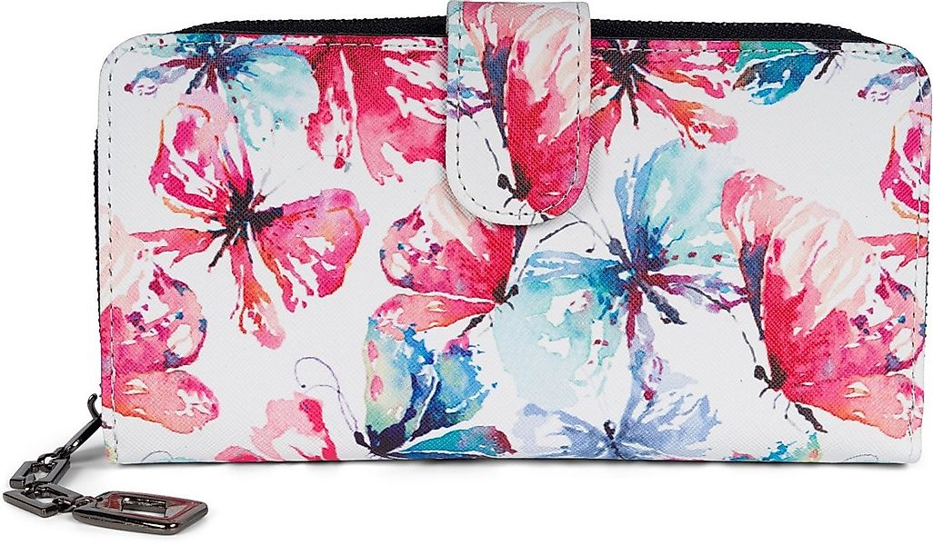 styleBREAKER Geldbörse Geldbörse mit Schmetterling Muster (1-tlg) günstig online kaufen