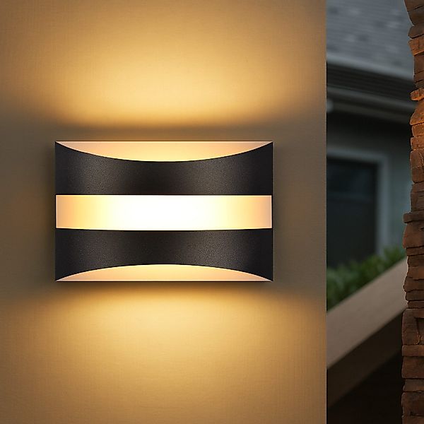 Nettlife LED Wandleuchte LED Wandleuchte Schwarz günstig online kaufen