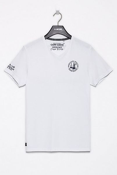 CAMP DAVID V-Shirt mit maritimen Prints günstig online kaufen