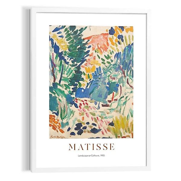 Wandbild MATISSE PRIMARY GARDEN Modern Frame White ca. 50x70 cm MFW90832 günstig online kaufen