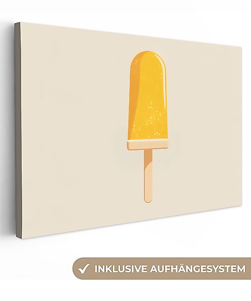 OneMillionCanvasses® Leinwandbild Eis am Stiel - günstig online kaufen