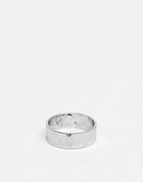 ASOS DESIGN – Flacher Ring in Silber poliert günstig online kaufen