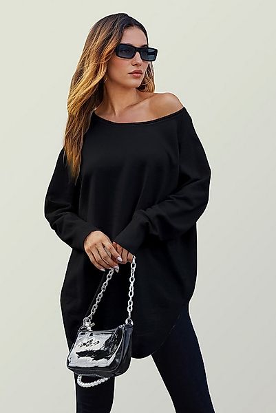 FS Collection Longpullover Damen Longpullover Oversize Strickpullover für H günstig online kaufen