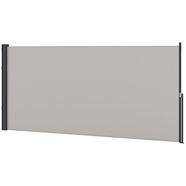 Outsunny Ausziehbare Seitenmarkise 300 x 140cm Gartenmarkise Sichtschutzwan günstig online kaufen