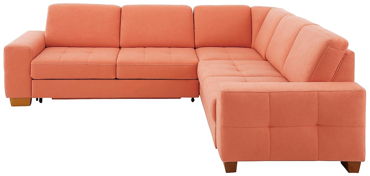 Home affaire Ecksofa "Puccini L-Form" mit Federkern, Sitztiefenverstellung, günstig online kaufen