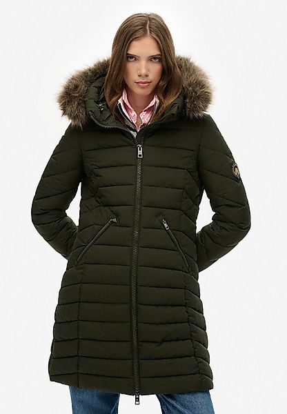 Superdry Steppjacke FUJI FAUX FUR HOOD MID LENGTH günstig online kaufen