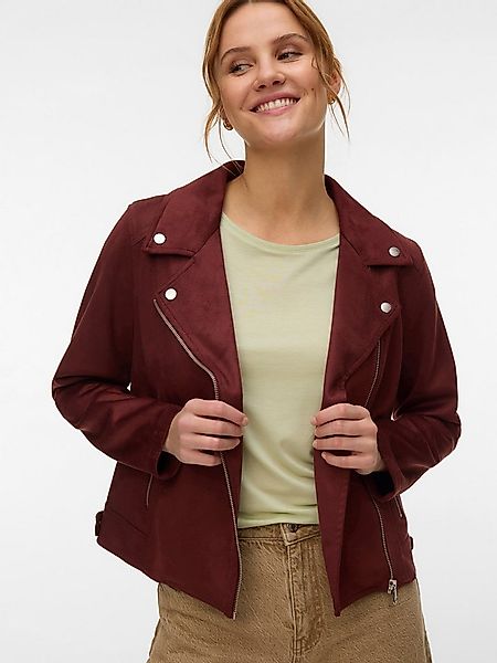 Vero Moda Bikerjacke VMJOSE SHORT FAUX SUEDE JACKET GA NOOS mit asymetrisch günstig online kaufen