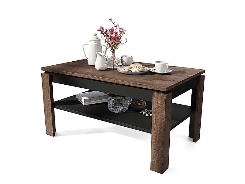 designimpex Couchtisch Design Asti-P Tisch höhenverstellbar günstig online kaufen