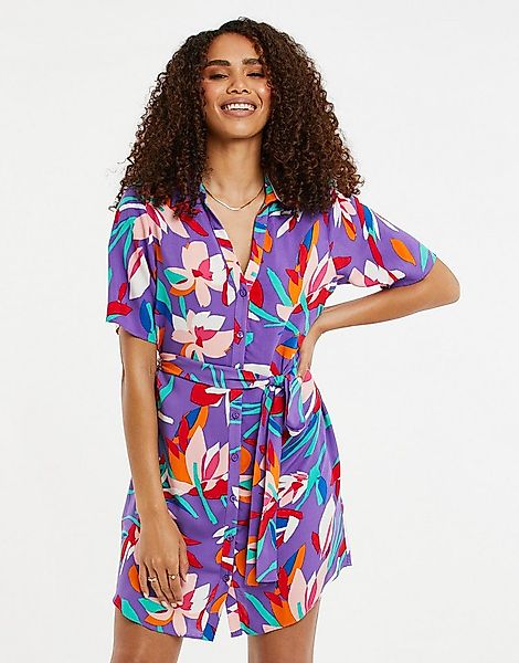 Threadbare Sommerkleid THB Tyler (1-tlg) mit farbenfrohem Allover-Muster günstig online kaufen