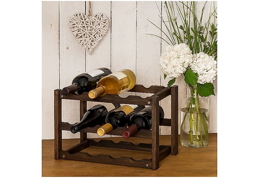 HTI-Living Weinregal Weinregal aus Holz für 12 Flaschen, Stück 1-tlg., Rega günstig online kaufen