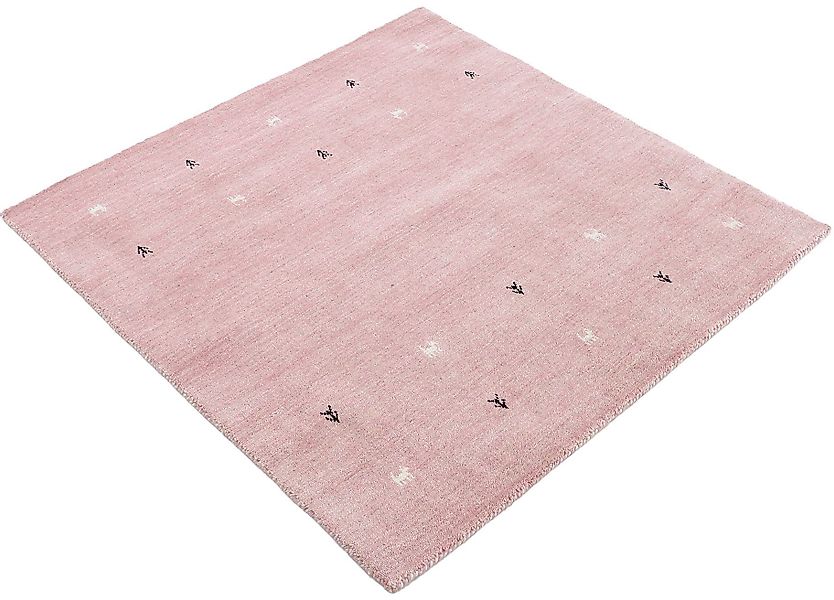 carpetfine Wollteppich Gabbeh-Uni, quadratisch, Höhe: 15 günstig online kaufen