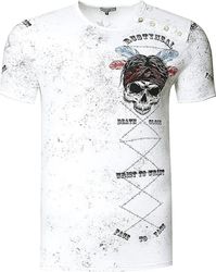 Rusty Neal T-Shirt mit seitlichem Print günstig online kaufen