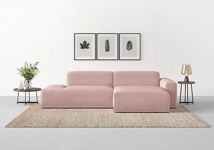 TRENDMANUFAKTUR Ecksofa Braga, aus 2 Teilen, moderner Cord-Stoff günstig online kaufen