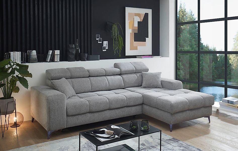 ED EXCITING DESIGN Ecksofa »Sydney L-Form«, (2 St.), frei im Raum stellbar, günstig online kaufen